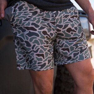 BURLEBO Everyday Short in Retro Duck Camo